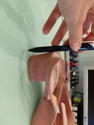 Zapatos rosa pastel slingback tacón bajo