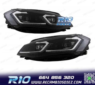 FAROS FULL LED DINAMICOS VOLKSWAGEN VW GOLF 7.5 17-19 LOOK R