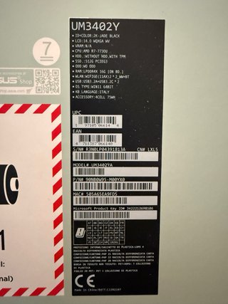 Notebook Asus Zenbook 14 UM3402YA