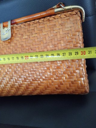 Borsetta vintage vimini e rattan anni '60/'70