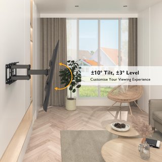Soporte TV Pared Pantallas 32-85 Pulg. Plana/Curva