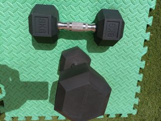 Mancuernas 8kg (Par) CrossFit nuevas.