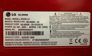 TV LG 32LG6000 con mando universal