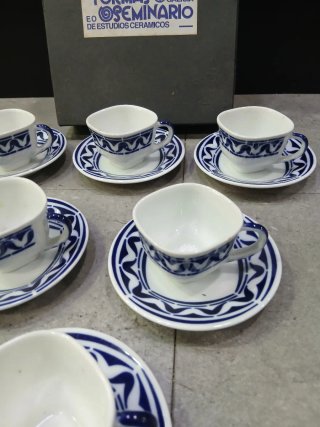 Juego de café Sargadelos 6 tazas