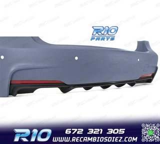 PARAGOLPES TRASERO BMW F30 LOOK M PERFORMANCE PDC DOBLE SALI