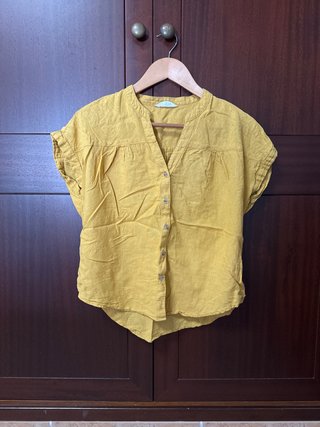 Camisa corta amarilla