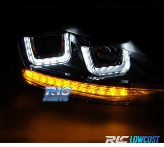 FAROS VOLKSWAGEN VW GOLF 7 12-17 U-TYPE DRL DINAMICOS NEGRO