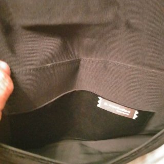 Coppia pochette velluto nero con dettagli oro
