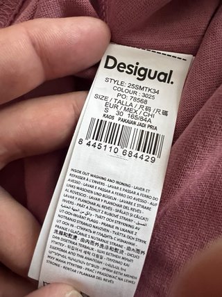 Camiseta Desigual Multicolor Talla S