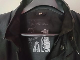 Chaqueta moto verano hombre M negra