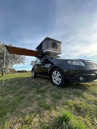 Tienda Techo Coche + Toldo + Barras