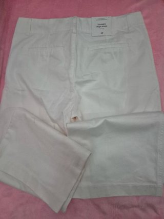 Pantalón H&M Blanco Talla 42