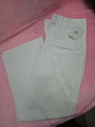 Pantalón H&M Blanco Talla 42