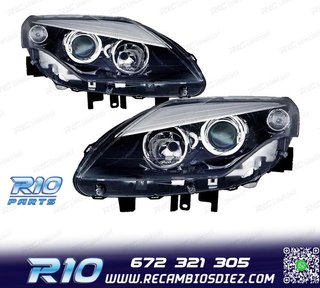 FAROS PARA RENAULT LAGUNA III 11- FONDO NEGRO