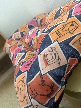 Cama para perros con estampado divertido 60x80
