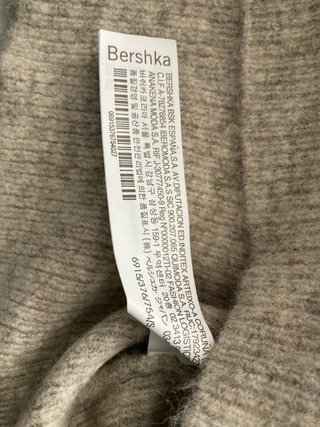 Jersey Bershka manga abullonada talla S