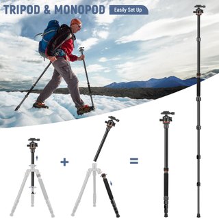 Tripode camara 194cm de Viaje Compacto Aluminio