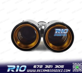 COLAS ESCAPE BMW LOOK M PERFORMANCE DORADO CARBONO