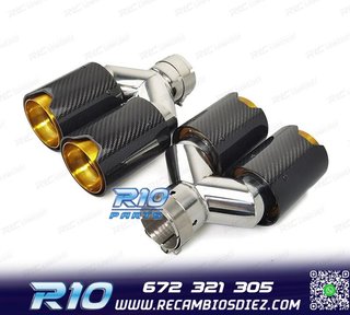 COLAS ESCAPE BMW LOOK M PERFORMANCE DORADO CARBONO