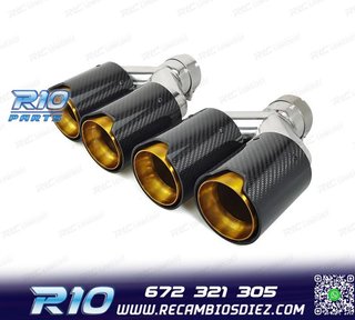 COLAS ESCAPE BMW LOOK M PERFORMANCE DORADO CARBONO