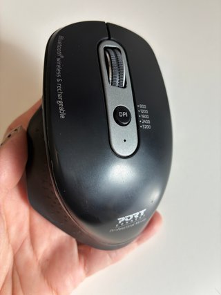 Ratón Port Designs Bluetooth Recargable Negro