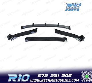 SPOILER LIP BMW X5 F15 12-18 LOOK M PERFORMANCE NEGRO BRILLO