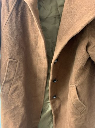Abrigo paño marrón talla XL
