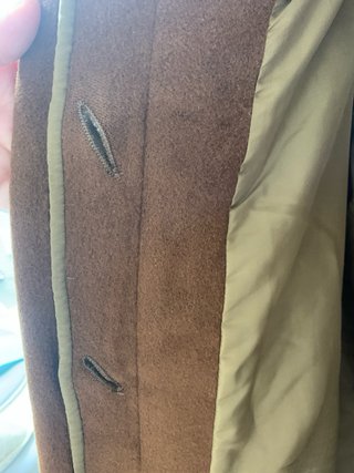 Abrigo paño marrón talla XL