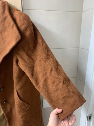 Abrigo paño marrón talla XL