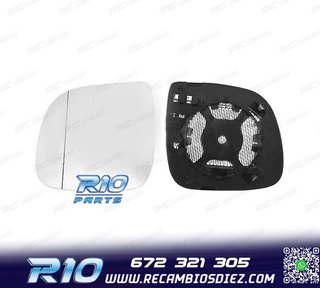 CRISTAL ESPEJO + BASE IZQUIERDO AUDI Q7 06-09