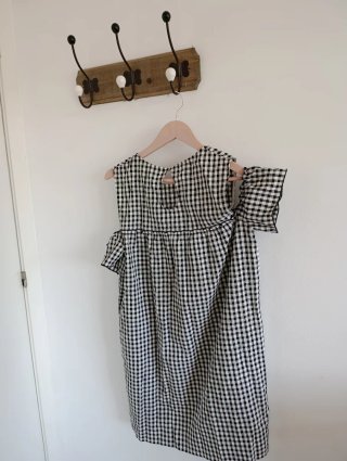 Vestido Vichy Negro y Blanco