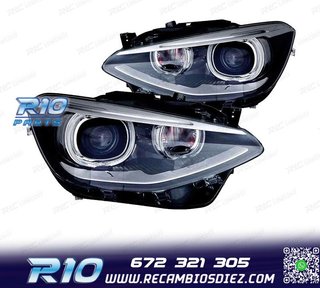 FAROS BMW F20 F21 10-14 XENON LED FONDO NEGRO