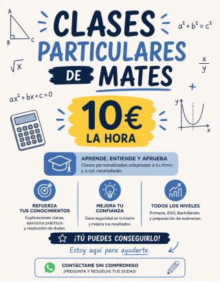 Clases particulares matemáticas