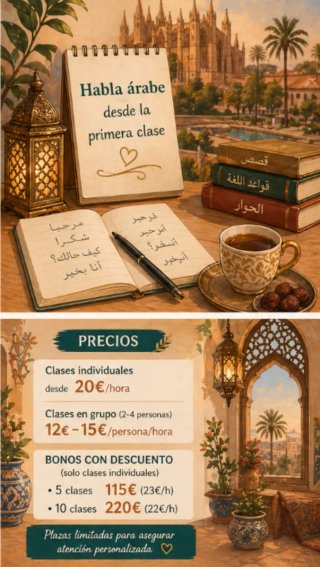 Clases de árabe con profesora nativa