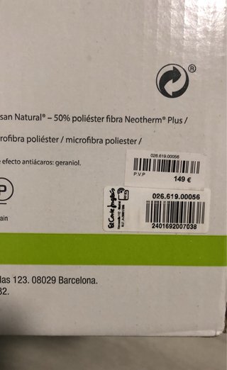 Edredón Velfont Aloe Vera Antiácaros