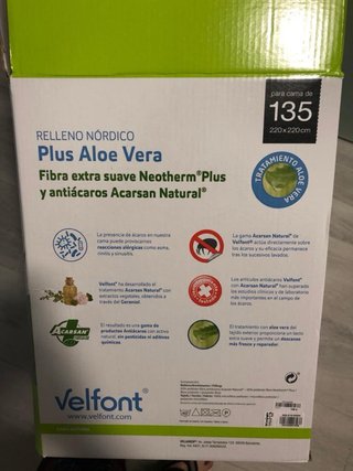 Edredón Velfont Aloe Vera Antiácaros