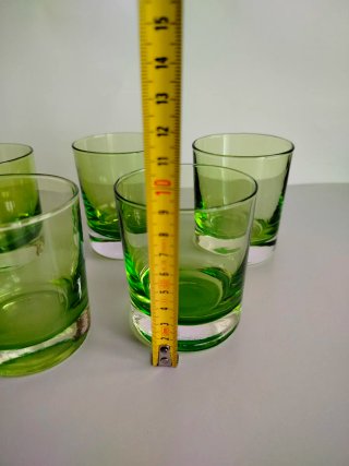 5 Vasos Verdes Vintage Duralex