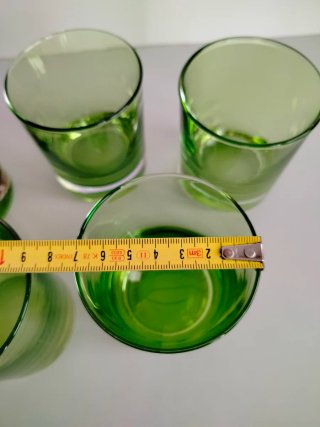 5 Vasos Verdes Vintage Duralex