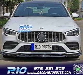 SPOILER LIP MERCEDES CLA W117 AMG 14-18 LOOK BRABUS NEGRO BR