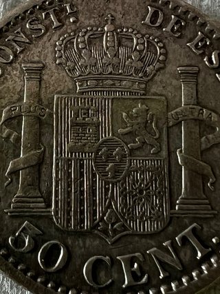 Moneda de Plata de Alfonso XIII 1904