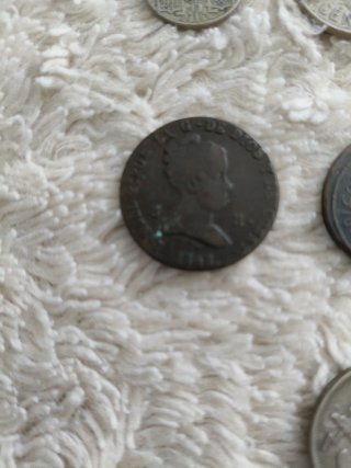 Lote de 5 monedas antiguas