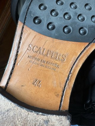 Mocasines de Piel Negros Talla 44 Scalpers