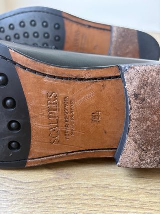 Mocasines de Piel Negros Talla 44 Scalpers