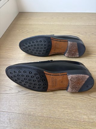 Mocasines de Piel Negros Talla 44 Scalpers