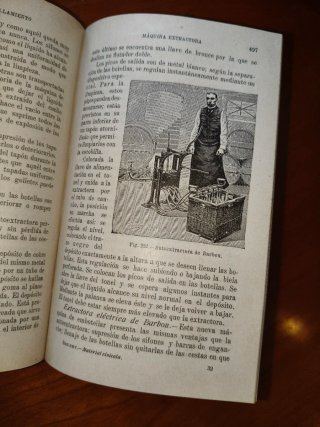Libro antiguo 1921: Material Vinícola