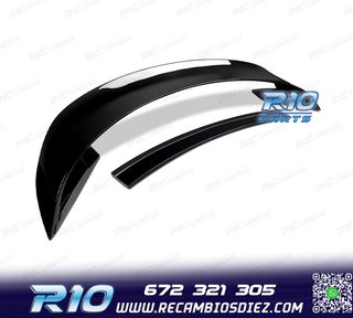 ALERON SPOILER FORD MUSTANG 15-23 LOOK GT350 R NEGRO BRILL