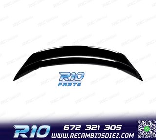 ALERON SPOILER FORD MUSTANG 15-23 LOOK GT350 R NEGRO BRILL