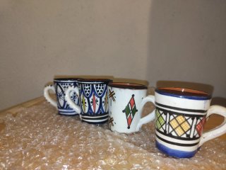 Vasos artesanales de cerámica