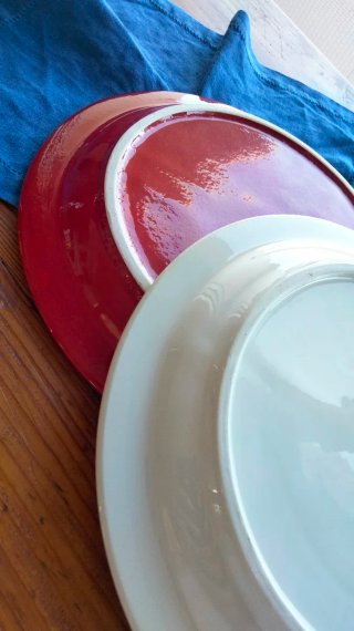 2 piatti per fonduta anni 80