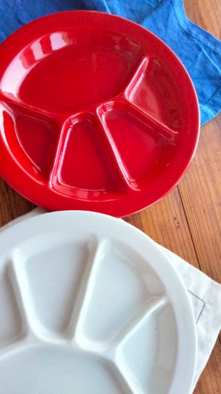2 piatti per fonduta anni 80